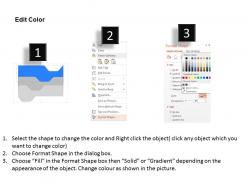Qv three staged abstract info diagram and icons powerpoint template