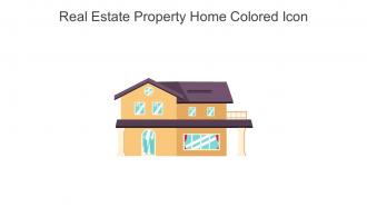 Real Estate Property Home Colored Icon In Powerpoint Pptx Png And Editable Eps Format