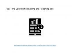 Real time operation monitoring and reporting icon
