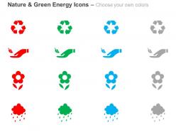 Recycle plant water harvesting ppt icons graphics