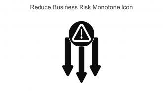 Reduce Business Risk Monotone Icon In Powerpoint Pptx Png And Editable Eps Format