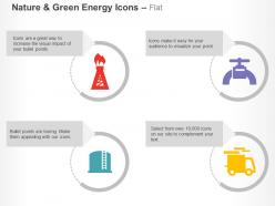 Refinary tap tank van ppt icons graphics