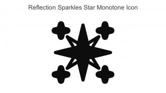 Reflection Sparkles Star Monotone Icon In Powerpoint Pptx Png And Editable Eps Format