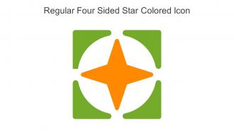 Regular Four Sided Star Colored Icon In Powerpoint Pptx Png And Editable Eps Format