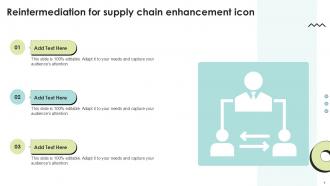 Reintermediation For Supply Chain Enhancement Icon Ppt Sample