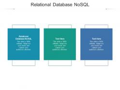 Relational database nosql ppt powerpoint presentation slides icons cpb