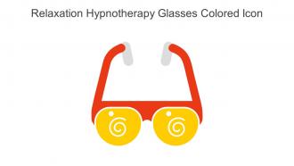 Relaxation Hypnotherapy Glasses Colored Icon In Powerpoint Pptx Png And Editable Eps Format