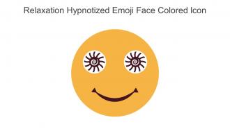 Relaxation Hypnotized Emoji Face Colored Icon In Powerpoint Pptx Png And Editable Eps Format