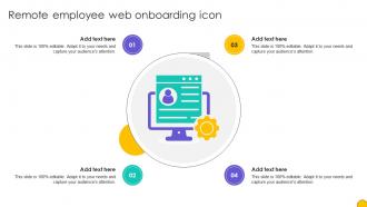Remote Employee Web Onboarding Icon