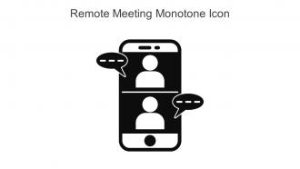 Remote Meeting Monotone Icon In Powerpoint Pptx Png And Editable Eps Format