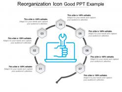 Reorganization icon good ppt example