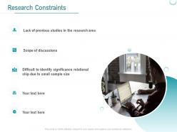 Research constraints ppt powerpoint presentation infographic template icon