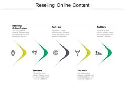 Reselling online content ppt powerpoint presentation icon vector cpb