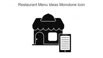 Restaurant Menu Ideas Monotone Icon In Powerpoint Pptx Png And Editable Eps Format