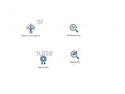 Return on investment seo monitoring page quality organic seo ppt icons graphics