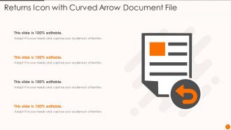 Returns Icon Powerpoint Ppt Template Bundles