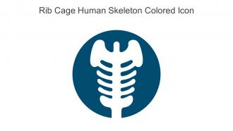 Rib Cage Human Skeleton Colored Icon In Powerpoint Pptx Png And Editable Eps Format