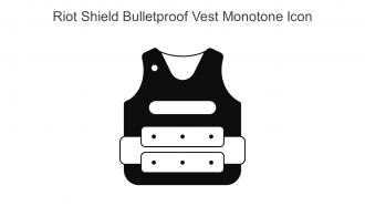 Riot Shield Bulletproof Vest Monotone Icon In Powerpoint Pptx Png And Editable Eps Format