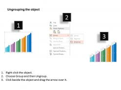 Rl five staged bar graph of options with icons flat powerpoint design