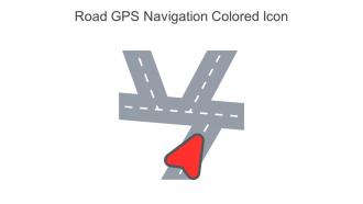 Road GPS Navigation Colored Icon In Powerpoint Pptx Png And Editable Eps Format