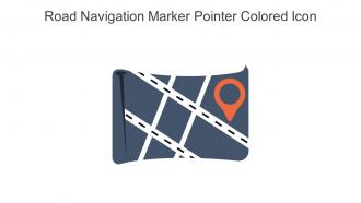 Road Navigation Marker Pointer Colored Icon In Powerpoint Pptx Png And Editable Eps Format