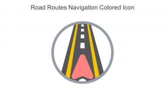 Road Routes Navigation Colored Icon In Powerpoint Pptx Png And Editable Eps Format