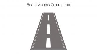 Roads Access Colored Icon In Powerpoint Pptx Png And Editable Eps Format