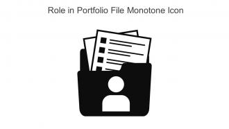 Role In Portfolio File Monotone Icon In Powerpoint Pptx Png And Editable Eps Format
