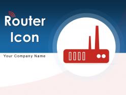 Router icon computer technology strength security arrow network