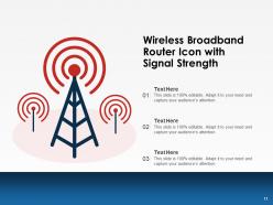 Router icon computer technology strength security arrow network