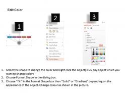 Rr five staged option infographics and icons flat powerpoint design