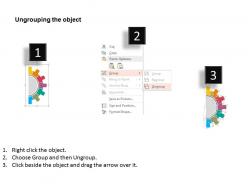 Rs five staged semi gear design with icons flat powerpoint design