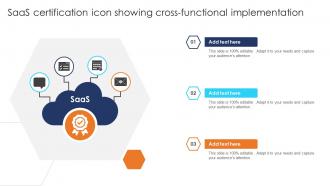 SaaS Certification Icon Showing Cross Functional Implementation