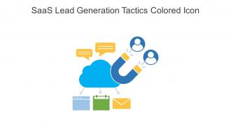 SaaS Lead Generation Tactics Colored Icon In Powerpoint Pptx Png And Editable Eps Format