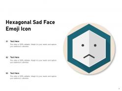 Sad Icon Expression Hexagonal Individual Circle Forehead