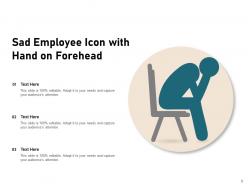 Sad Icon Expression Hexagonal Individual Circle Forehead