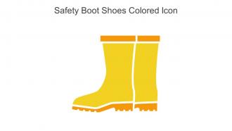 Safety Boot Shoes Colored Icon In Powerpoint Pptx Png And Editable Eps Format