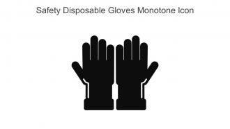 Safety Disposable Gloves Monotone Icon In Powerpoint Pptx Png And Editable Eps Format