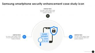 Samsung Smartphone Security Enhancement Case Study Icon Ppt Powerpoint