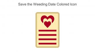 Save The Weeding Date Colored Icon In Powerpoint Pptx Png And Editable Eps Format