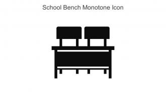 School Bench Monotone Icon In Powerpoint Pptx Png And Editable Eps Format