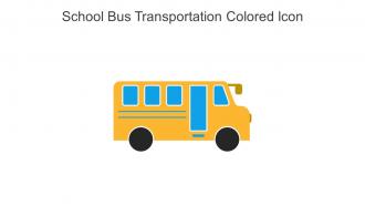 School Bus Transportation Colored Icon In Powerpoint Pptx Png And Editable Eps Format