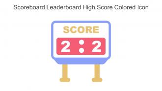 Scoreboard Leaderboard High Score Colored Icon In Powerpoint Pptx Png And Editable Eps Format