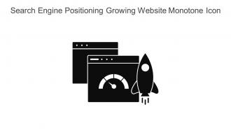 Search Engine Positioning Growing Website Monotone Icon In Powerpoint Pptx Png And Editable Eps Format