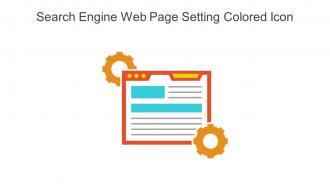 Search Engine Web Page Setting Colored Icon In Powerpoint Pptx Png And Editable Eps Format