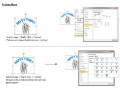 Secrets of happy famiy 3d illustration ppt graphics icons powerpoint