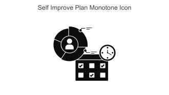 Self Improve Plan Monotone Icon In Powerpoint Pptx Png And Editable Eps Format