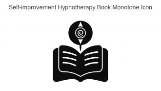 Self Improvement Hypnotherapy Book Monotone Icon In Powerpoint Pptx Png And Editable Eps Format