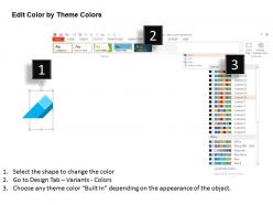 Sequential timeline with gear bar graph and social icon flat powerpoint design