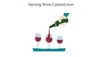 Serving Wine Colored Icon In Powerpoint Pptx Png And Editable Eps Format